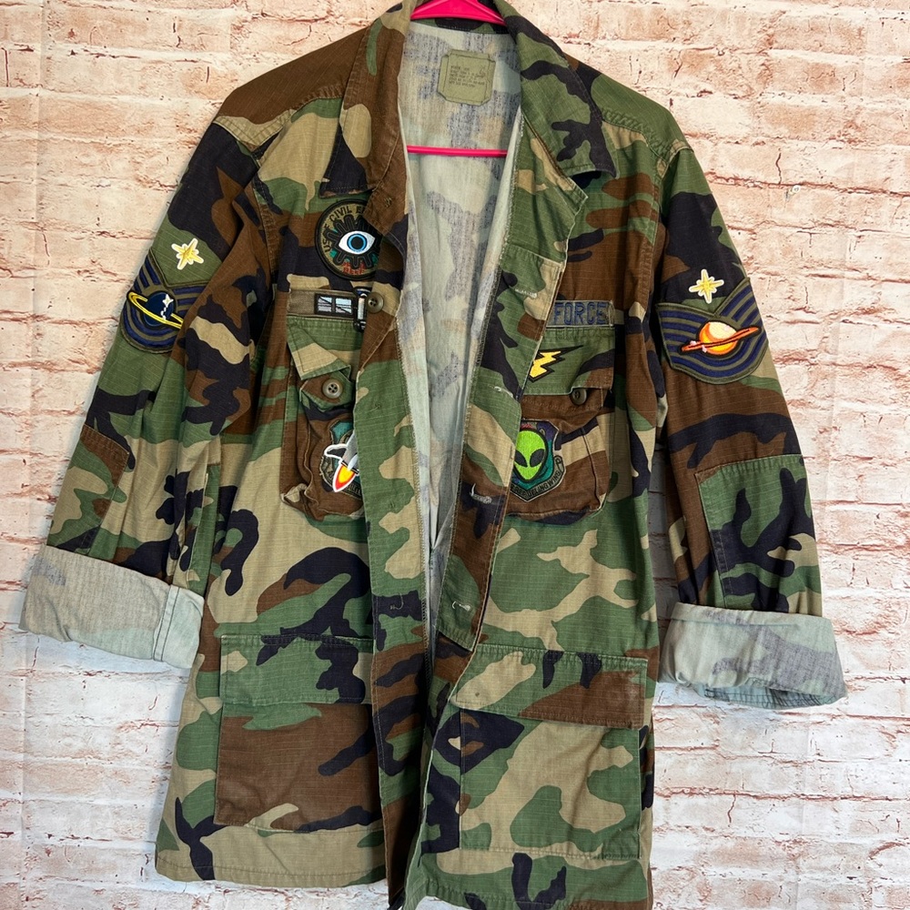 Airforce Diy Patch Camo Jacket. Space Jacket - image 6